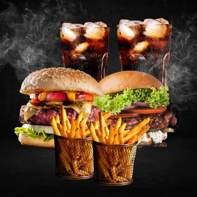 Combo Super 2Doble + 2Papas + 2CocaCola