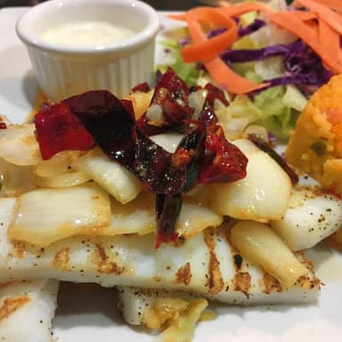 Steak de Calamar al Mojo de Ajo