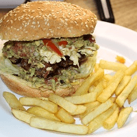 hamburguesa guacamole