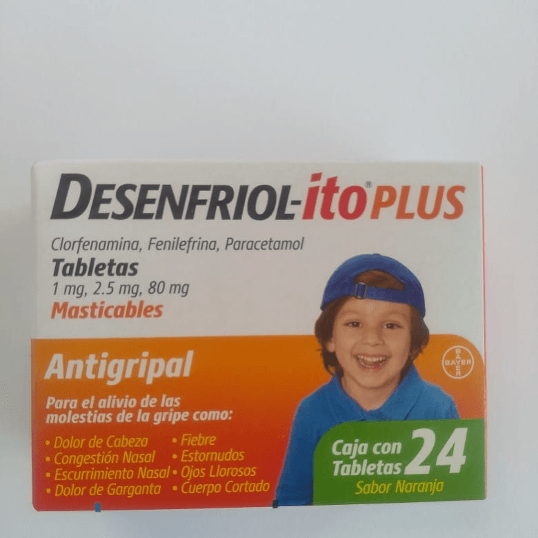 DESENFRIOL-ITO PLUS TABLETAS MASTICABLES