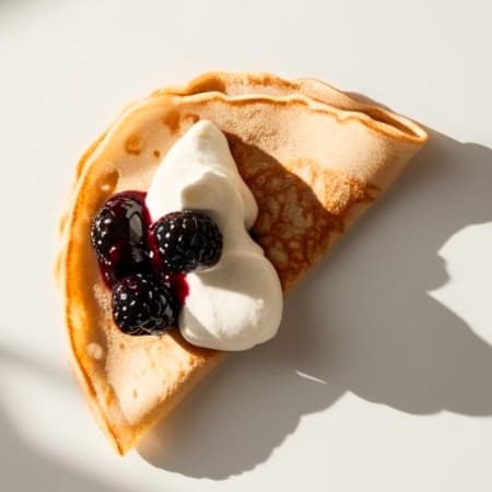 Crepa de queso Philadelphia con Zarzamora