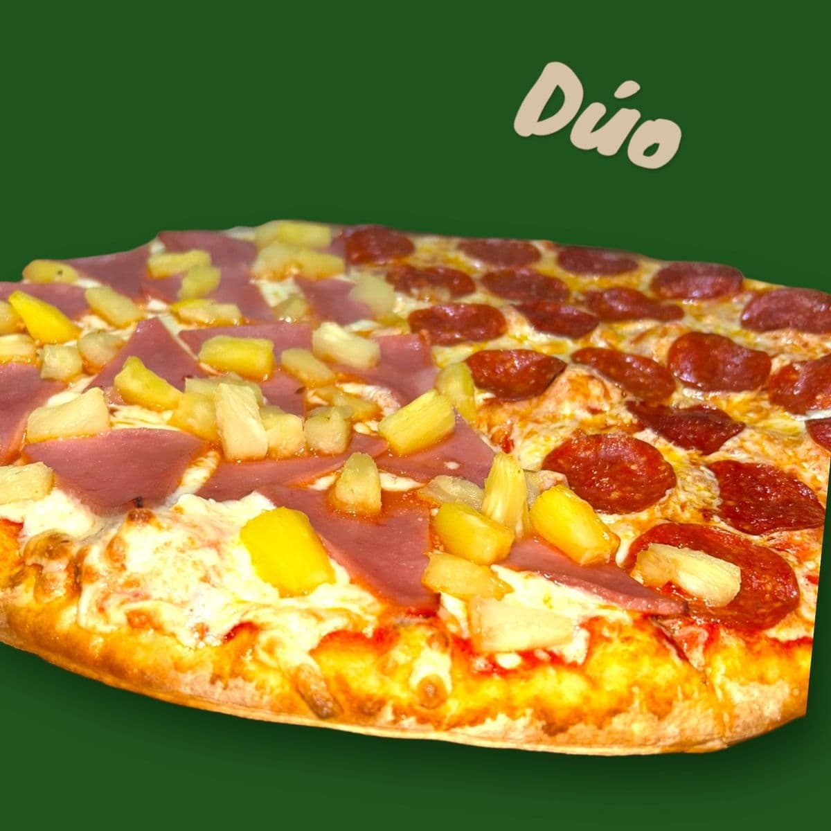 Pizza Grande Dúo (Mitad y Mitad)