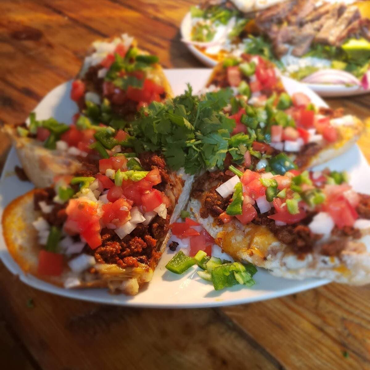 Molletes de Chorizo