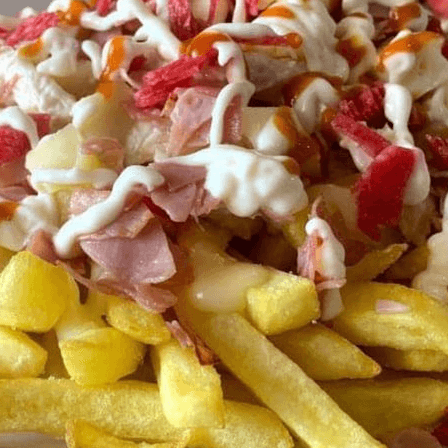 Papas Francesas Hawaianas Piña Jamon