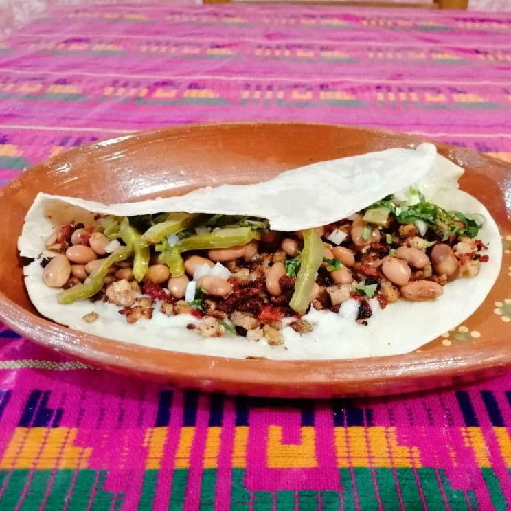 Taco arriero de harina