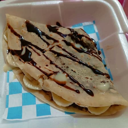 crepa de platano con nutella