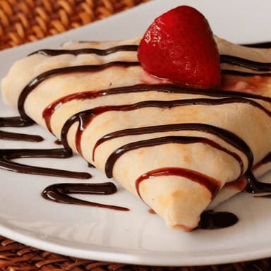Crepa de nutella con fresas