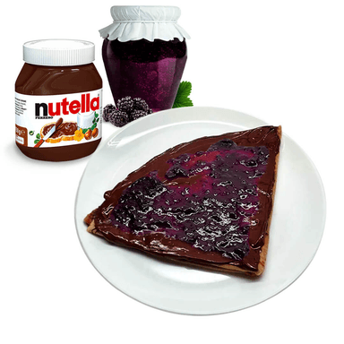 Crepa de Mermelada de Zarzamora y Nutella