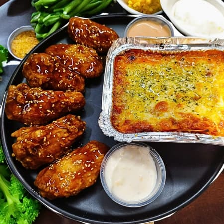 Combo Hot Lasagna+6und Alitas Hot