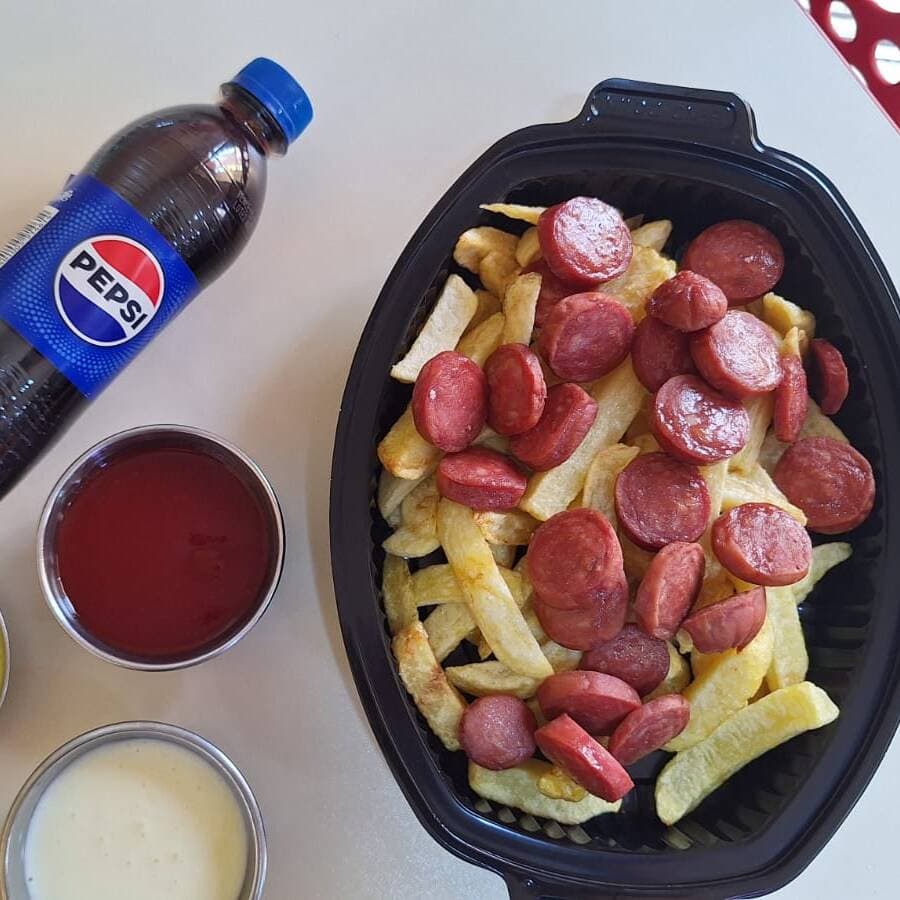 Choripapas más Pepsi