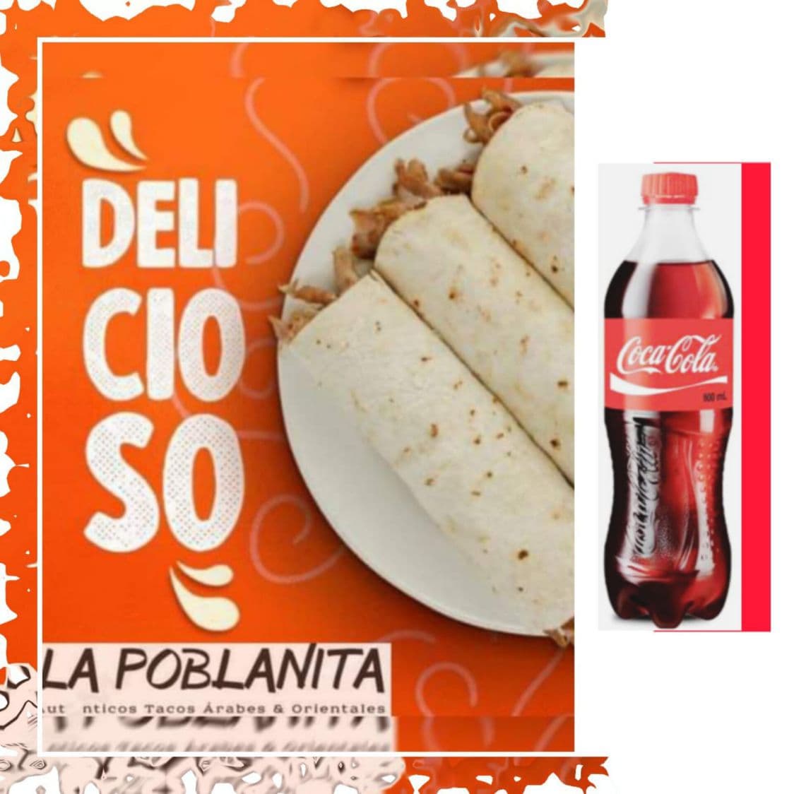 3 Tacos Árabes + Coca Cola De 600mil