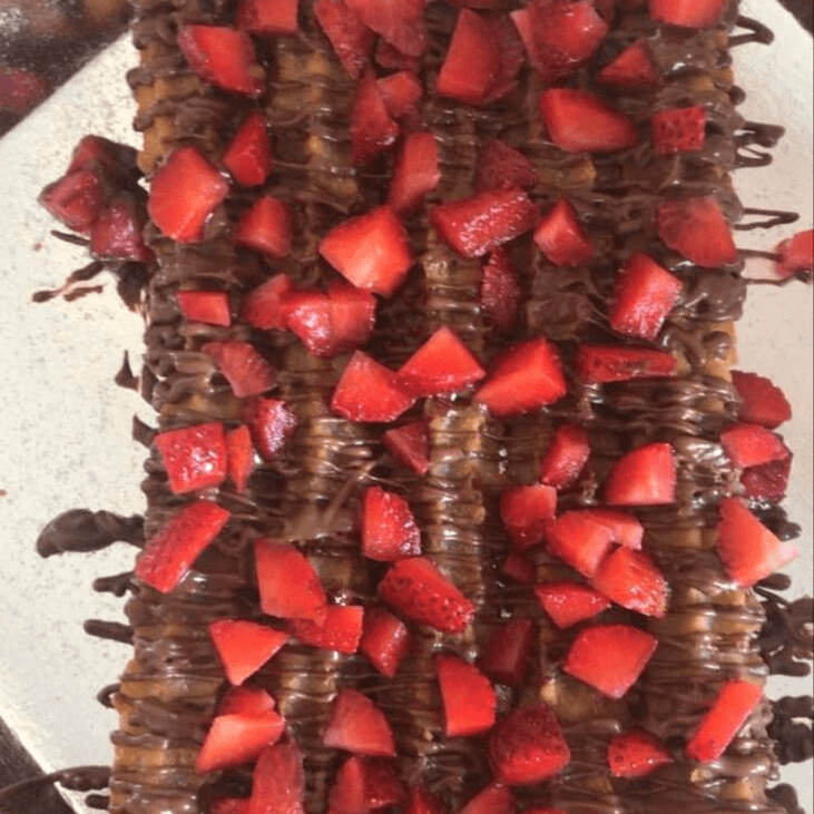 5 Churros Especiales + Topping de Fresa