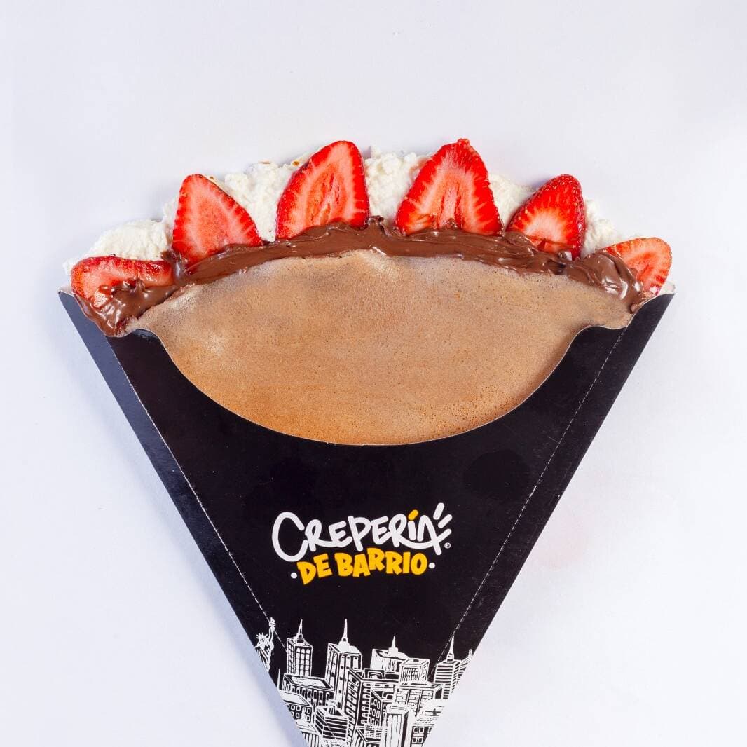 Crepa Nutella, Philadelphia y Fresa Natural