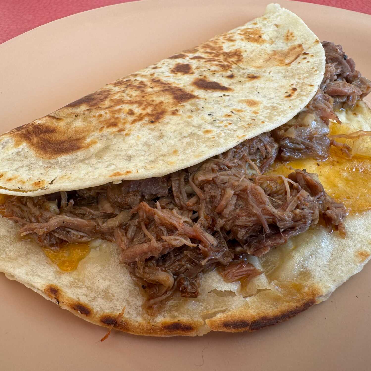 Quesadilla de Harina Barbacoa de Res
