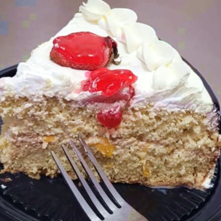 Rebanada de Pastel de 3 Leches Vainilla