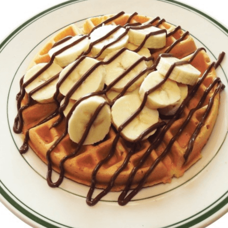 Waffle de Nutella con Platano