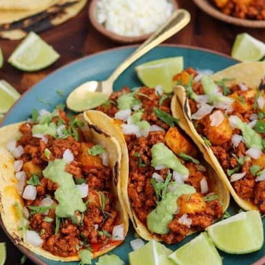 Tacos de Longaniza Casera