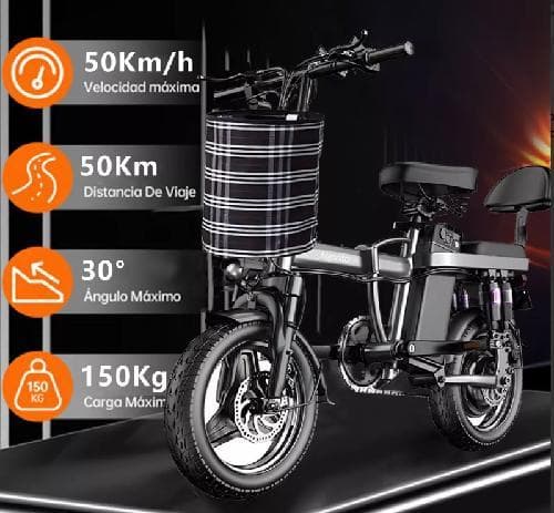 Bicicleta Electrica Asiento Doble