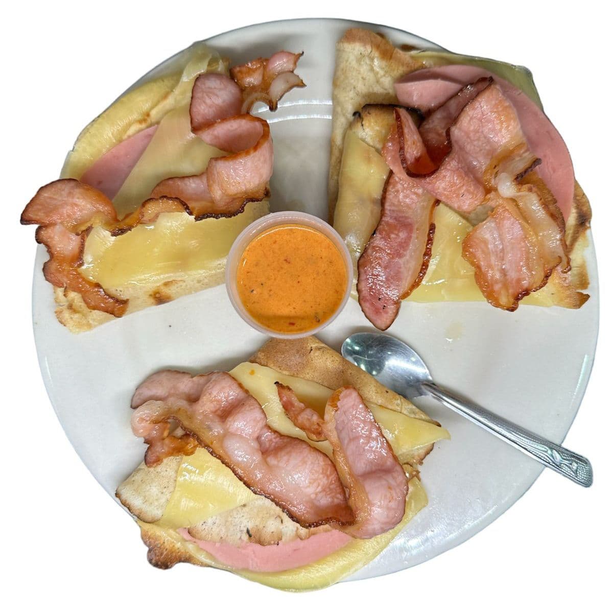 Crepa de Tocino, Jamón y Queso Manchego