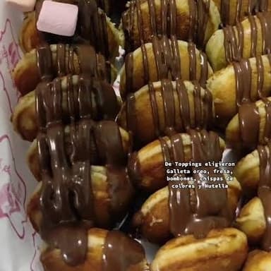 Mini Donitas con nutella