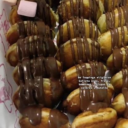 Mini Donitas con nutella
