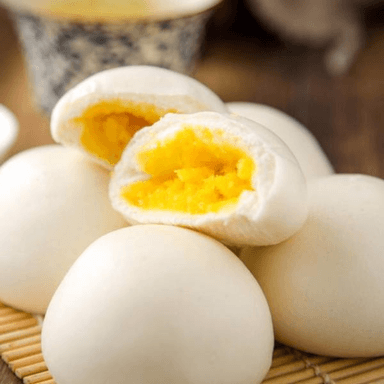 Bollo chino al vapor de Crema de Yema y Leche
