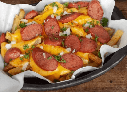 salchichas fritas sencillas