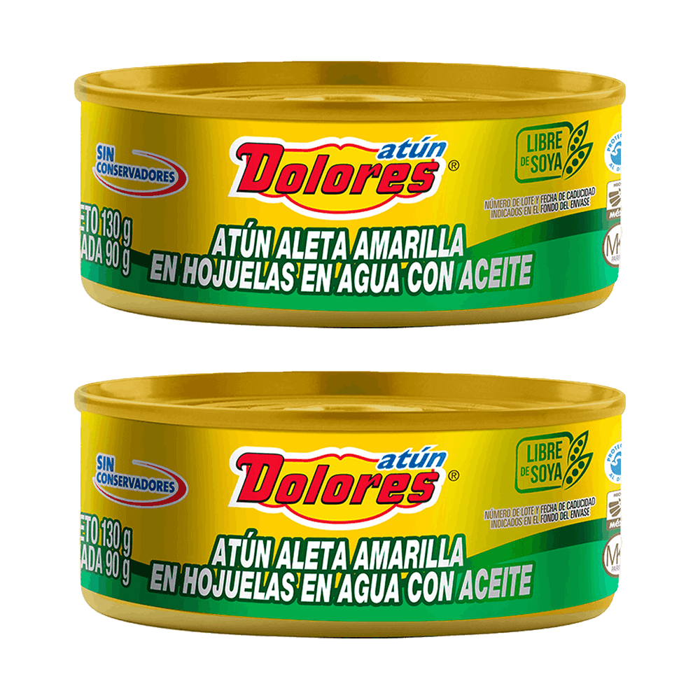 2 ATUN DOLORES EN ACEITE 130GRS