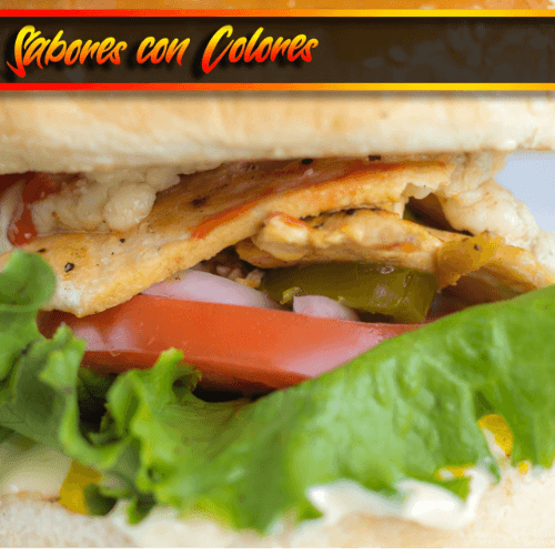 Hamburguesa de Pollo Asado con Papas