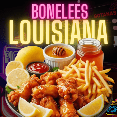 Boneless Lousiana con papas fritas