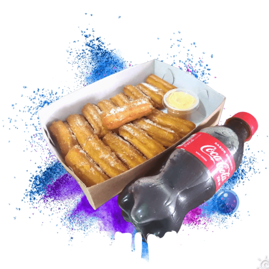 10 Minichurros + Salsa + Gaseosa