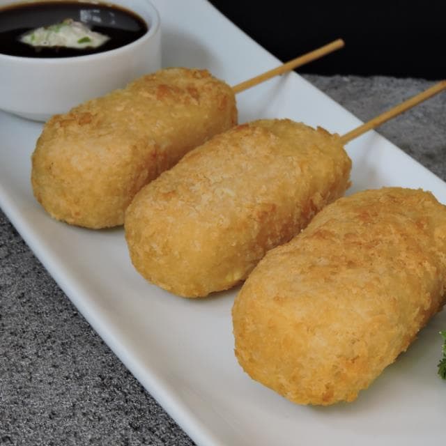 Kushiague de Plátano con Queso (3 pz)