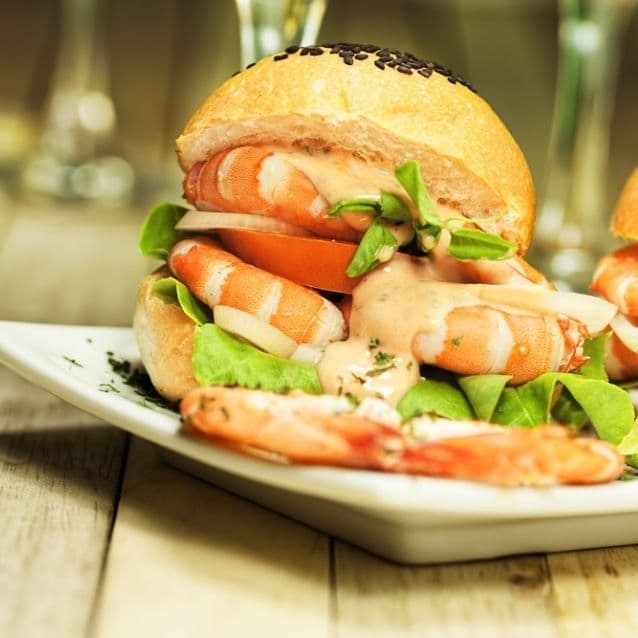Hamburguesa de Camaron grande