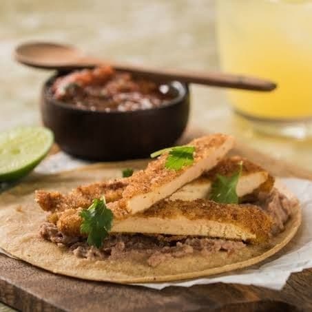Tacos de milanesa crujiente riquísimos