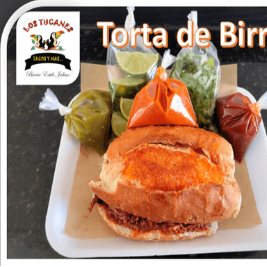 1 Torta de Birria de Res