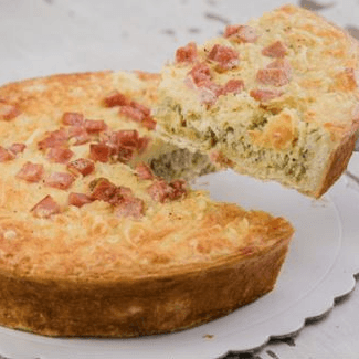 Quiche de Poro con Jamón Porción