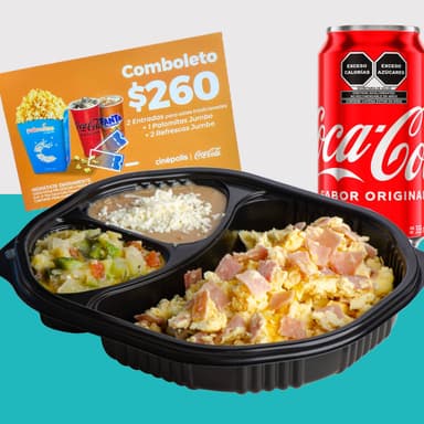 Combo Coca Cola - Desayuno + Cupón cine