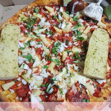 Pizza de Pastor, Refrescos, Pan Ajo