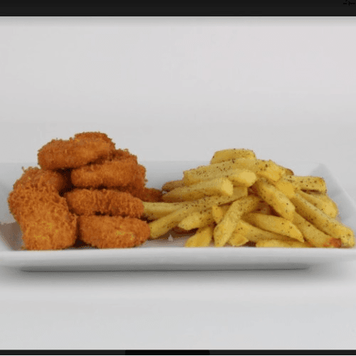 Nuggets con Papas Fritas 10 Ud