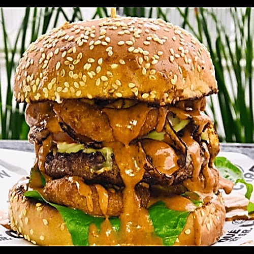 Hamburguesa encebollada