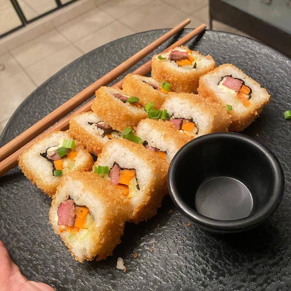 Sushi de Arrachera Empanizado