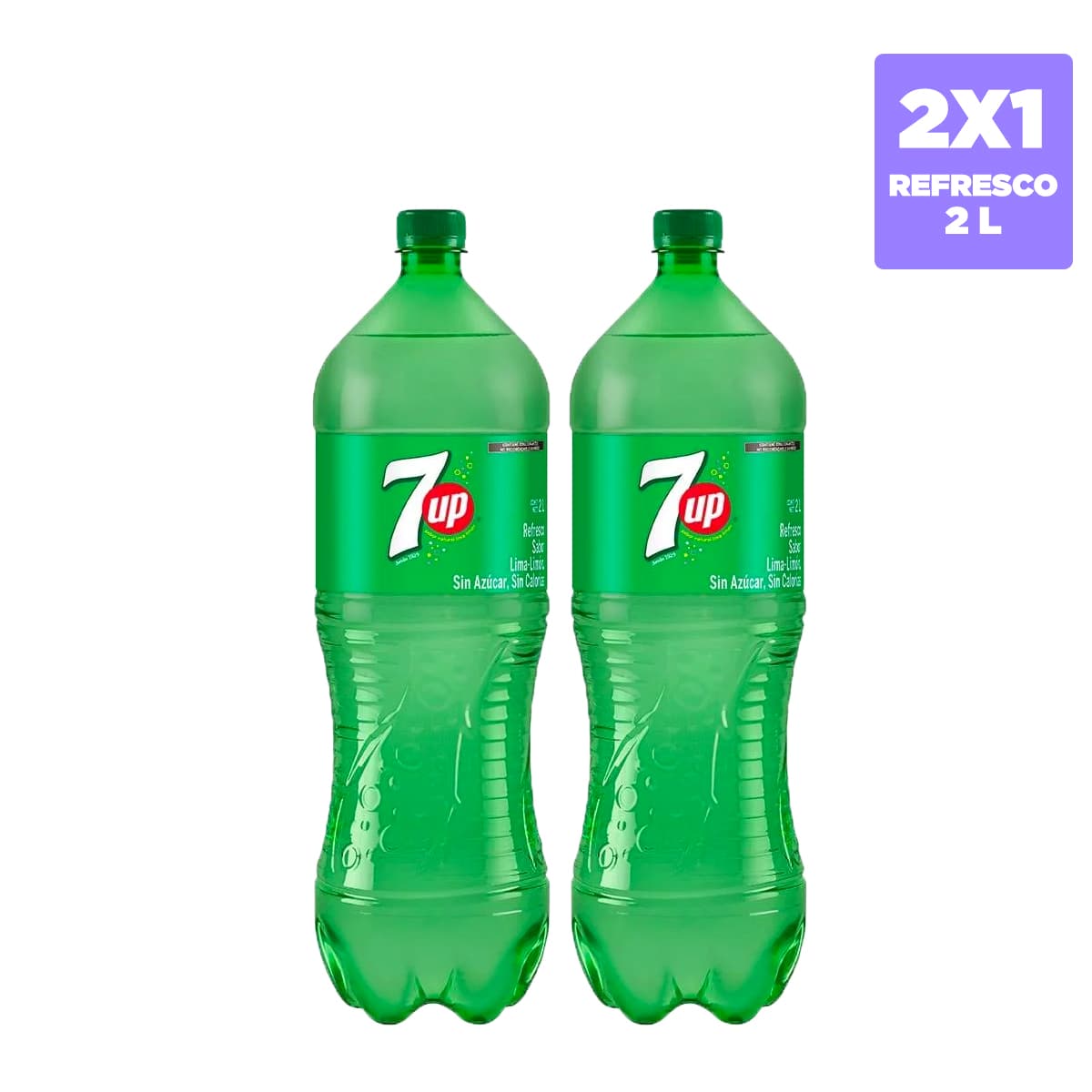 2x1 7 Up Refresco Sabor Lima Limón 2L