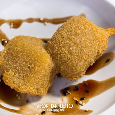 Kushiage Manchego y Pollo