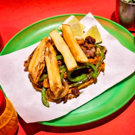 Taco de alambre con papas