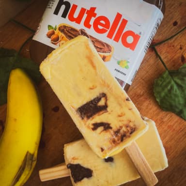 Paleta Gourmet Plátano con Nutella