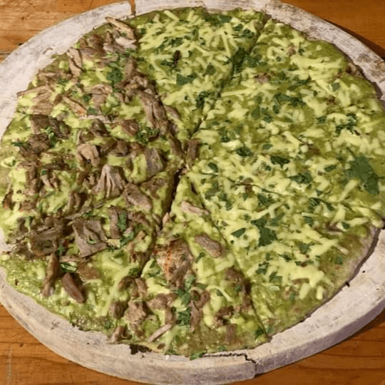 Pizza de Dip de Cilantro con Parmesano