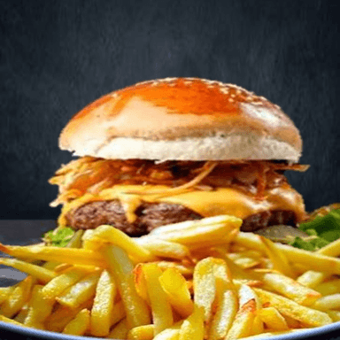 Hamburguesa Clasica + Papas Fritas