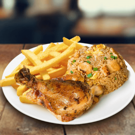 Mostrito : 1/8 Pollo + Papas+ Chaufa