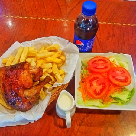 1/4 Pollo a la Brasa + Gaseosa 355ml
