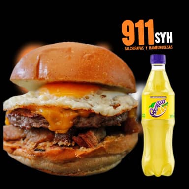 COMBO HAMBURGUESA HOUSE + GASEOSA (PROMO)🍔